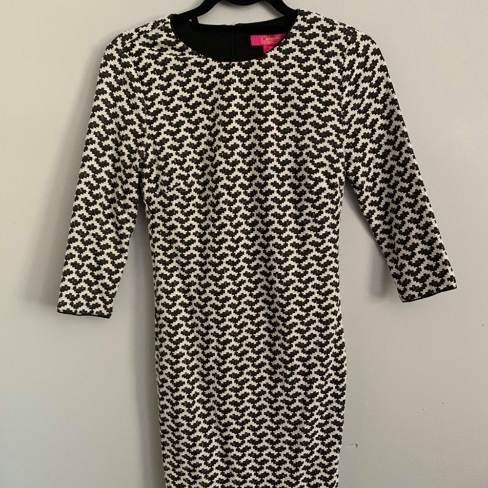 Black & White 3/4 sleeve dress